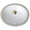 Nantucket Sinks Glazed Bottom 13 Inch X 10 Inch Undermount Ceramic Sink In White GB-13x10-W - alternate 1
